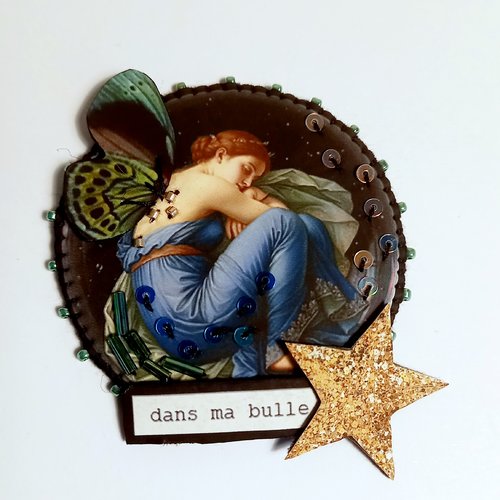 Broche "dans ma bulle"