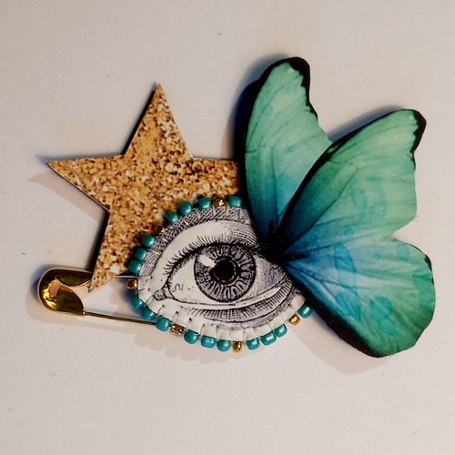 Broche "curieuse"