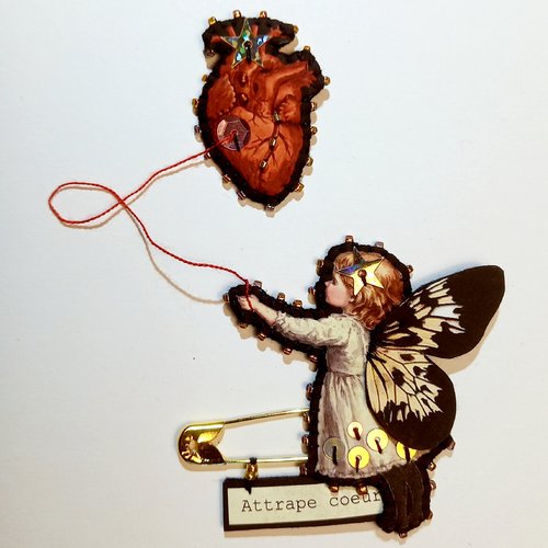 Broche "attrape coeur"