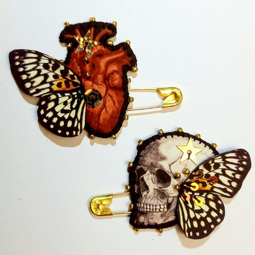 Broches "à la vie à la mort"