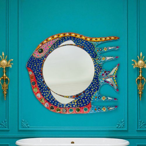 Miroir poisson couleur-paloma