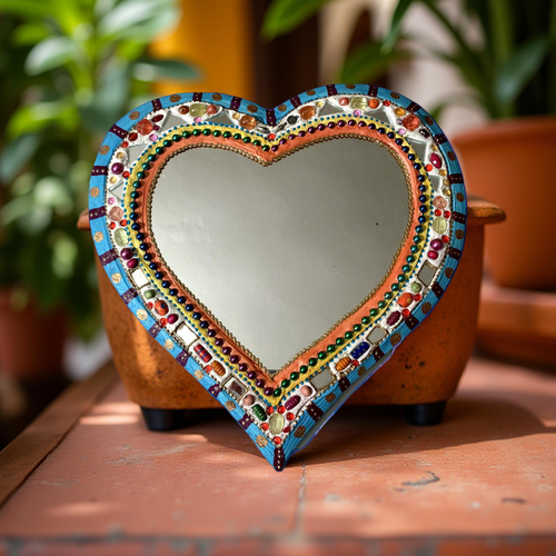 Miroir cœur cadeau romantique et unique pour la décoration murale fonctionnelle