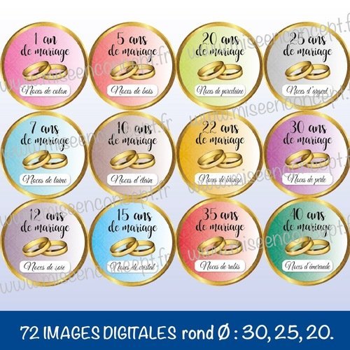 Images Digitales Annees De Mariage Rond Ovale 72 Images