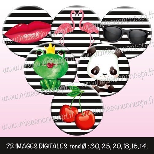 72 images digitales rond images cabochons panda 72 images digitales rond images cabochons panda