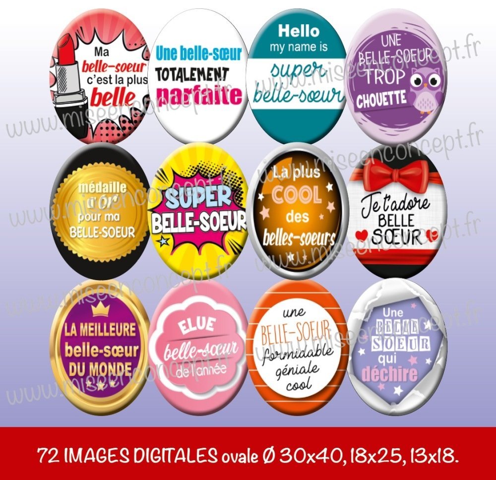 72 Images Digitales Belle Soeur Ovale Images Cabochons Famille Soeur Soeurette Belle Maman Belle Soeur Cousine Bijoux Scrapbooking Porte Cles Badge Magnet Planche D Images Digitales Un Grand Marche