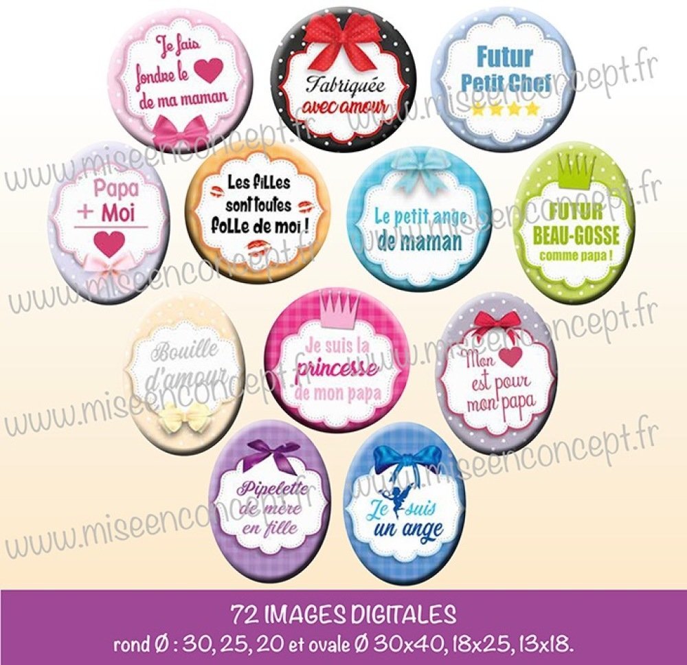 72 Images Digitales Phrases Craquantes Bebes Rond Ovale Images Cabochons Parrain Marraine Maman Papa Naissance Bijoux Porte Cles Un Grand Marche