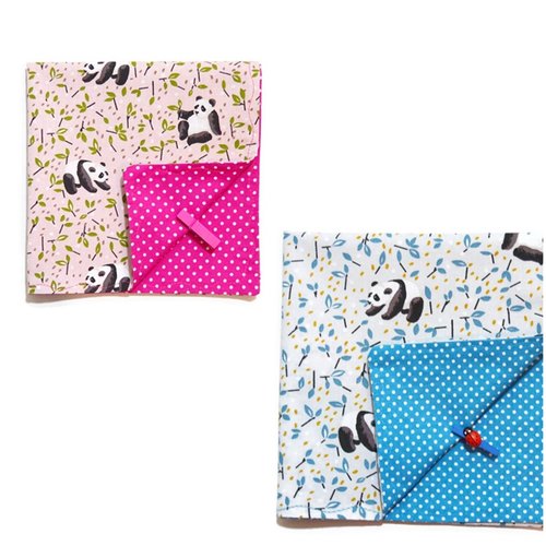 Serviette de table enfant motifs petits pandas