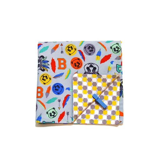 Serviette de table enfant, pour la cantine, motifs petits pandas