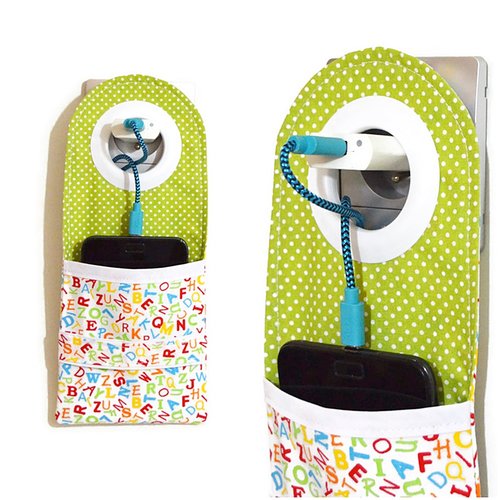 Pochette chargeur de téléphone portable; ou batterie externe,  motifs jolies lettres