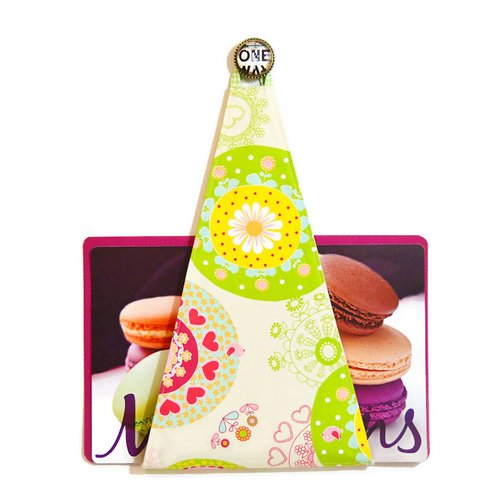 Range plateau ou porte plateau mural cuisine pour plateau rectangulaire, motifs fleurs stylisées