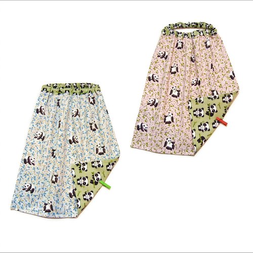 Serviette de cantine enfant avec élastique, pour la maternelle, la crèche, motifs petits pandas