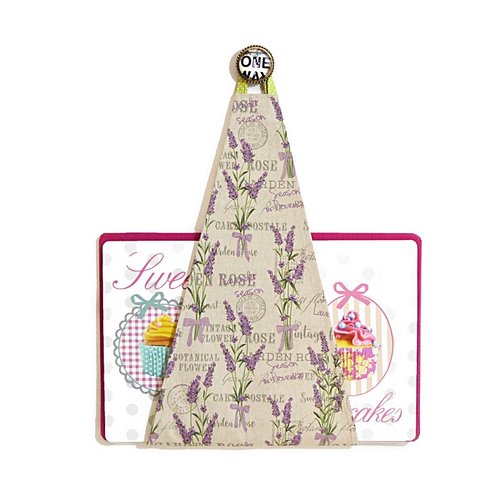 Range plateau mural cuisine pour plateau rectangulaire, motifs jolie lavande