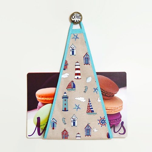 Porte plateau mural cuisine, range plateau motifs bord de mer