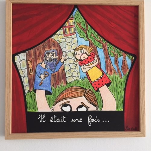 Barbe bleue d'après création original sur le thème des contes.