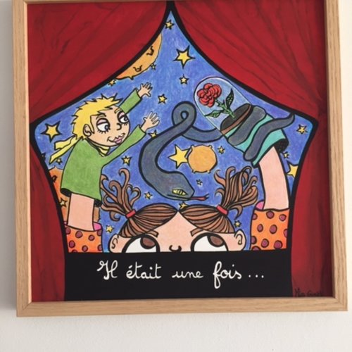 Le petit prince d'après création original sur le thème des contes.