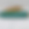 Cordon linhasita, fil ciré macramé, lot de 10 mètres 0.75 mm, vert turquoise 224, fil polyester ciré, bijoux micro macramé,