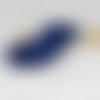 Cordon coton ciré bleu marine 1 mm macramé vendu au mètre fil coton enduit ciré miss perles fabrik