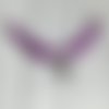 Bracelet " licorne magique " argenté féérique avec ruban violet liberty manga 