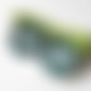 Boucles d'oreilles outlander cabochon nespresso vert papillons féériques 