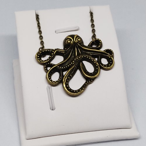 Collier pirates des caraibes bronze davy jones poulpe idée cadeau steampunk geek Un grand marché