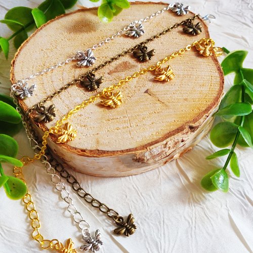 Bracelet petites abeilles celtiques, bracelet outlander, bracelet bridgerton, bijou sassenach, idée cadeau femme