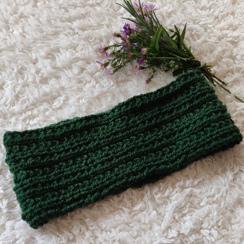 Bandeau headband outlander claire fraser laine vegan vert celtique ecosse irlande idée cadeau femme