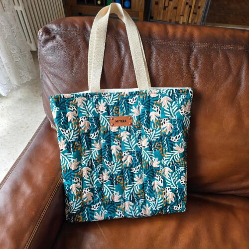 Grand sac cabas matelassé