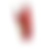 Lanière 125 cm rouge à mousquetons