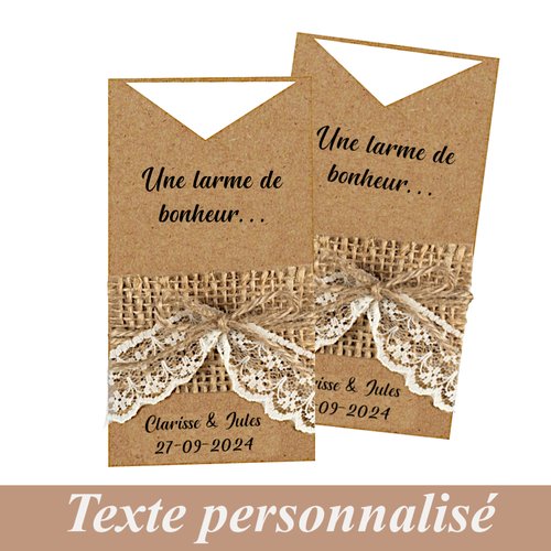 Étiquettes pour cierge magique, faites scintiller l'arrivée des mariés,  personnalisées , mariage, animation, calligraphie -  France