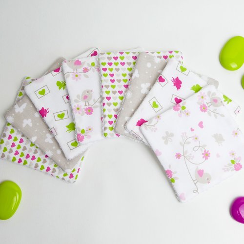 Lingettes Lavables Maman Et Bebe Toilette Demaquillage Grenouilles Un Grand Marche