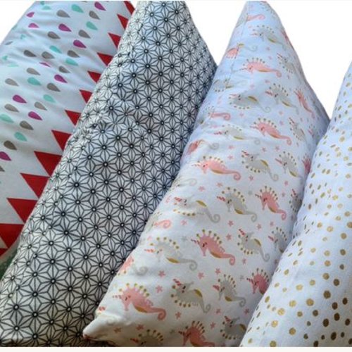 Coussin enfant en coton | coussin décoratif chambre enfant | idée cadeau | a l'unité | 32x23 cm | aux choix