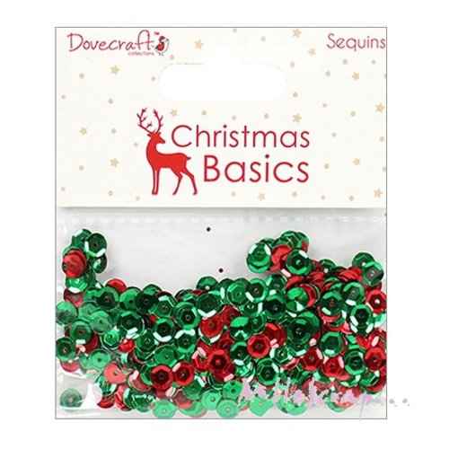 *gros lot sequins, paillettes "christmas basic" rouge, vert noel décoration scrapbooking (ref.110) .*