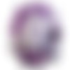 *lot de 24 fleurs papier violet foncé "amethyst" embellissement scrapbooking (ref.110)*