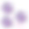 *lot de 5 fleurs tissu violet embellissement scrapbooking carterie.(réf.310)*