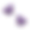 *lot de 5 papillons strass violet embellissement scrapbooking carterie(réf.310).*