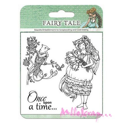 *tampons transparents "fairy tale" 1 embellissement scrapbooking* .