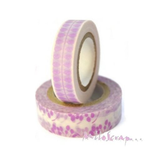*lot de 2 washi tape violet we r memory keepers autocollant scrapbooking (réf.210)*