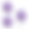 *lot de 5 fleurs tissu vichy violet clair embellissement scrapbooking(réf.310).*