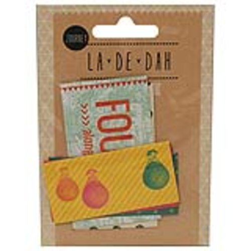 Petites pochettes "la-de-dah"  décoration scrapbooking - 6 pièces