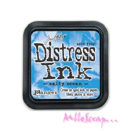 Encreur distress ink tim holtz salty ocean embellissement scrapbooking tamponnage