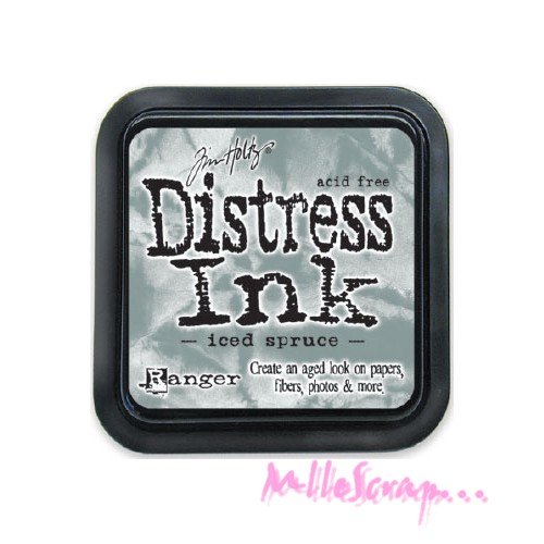 Encreur distress ink tim holtz iced spruce embellissement scrapbooking tamponnage