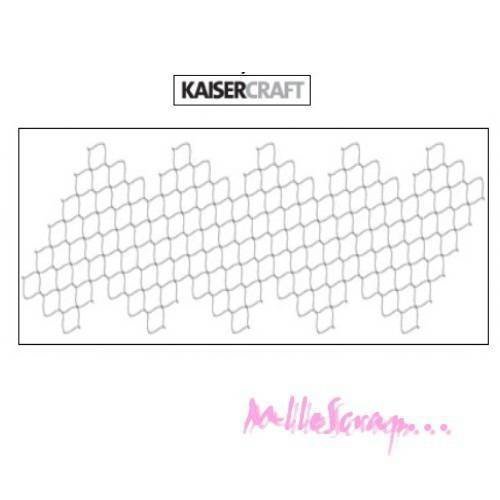 Tampon transparent acrylique "grillage" kaisercraft embellissement scrapbooking - 1 pièce