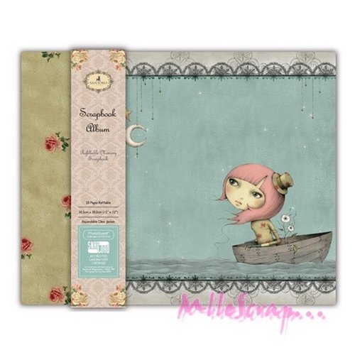 Album à personnaliser avec 10 pochettes transparentes 30 x 30 cm santoro mirabelle scrapbooking - 1 pièce