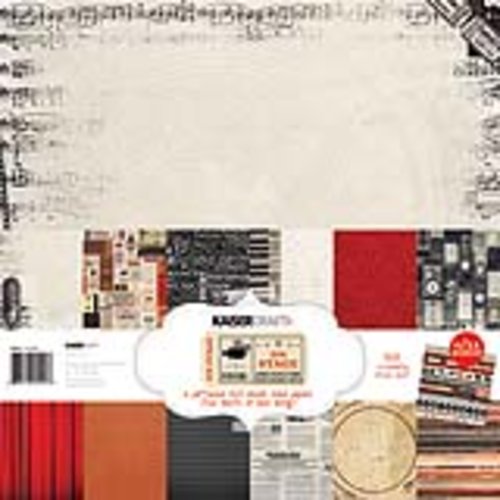 Papiers imprimés recto-verso, kaisercrafts 30 x 30 cm scrapbooking carterie - 12 feuilles