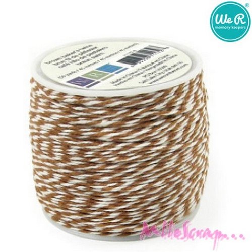 Bobine de 45 m de baker's twine marron "we r memory keepers" scrapbooking carterie décoration