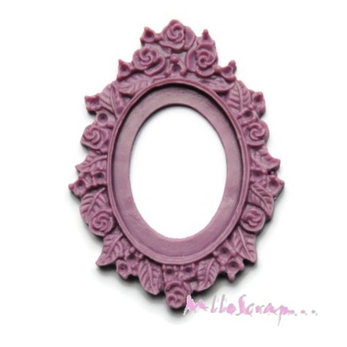 Cadre violet embellissement scrapbooking carterie décoration - 1 pièce