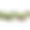 Ruban imprimé gros grain rayé vert blanc embellissement scrapbooking carterie couture - 1 mètre