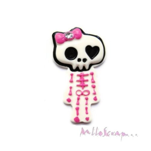 Squelette résine halloween embellissement scrapbooking carterie bijoux - 1 pièce