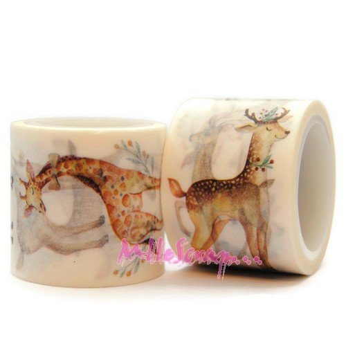 Masking tape noël embellissement scrapbooking décoration - 5 mètres