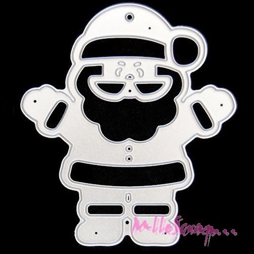 Die cut, matrice de découpe père noel scrapbooking - 1 pièce
